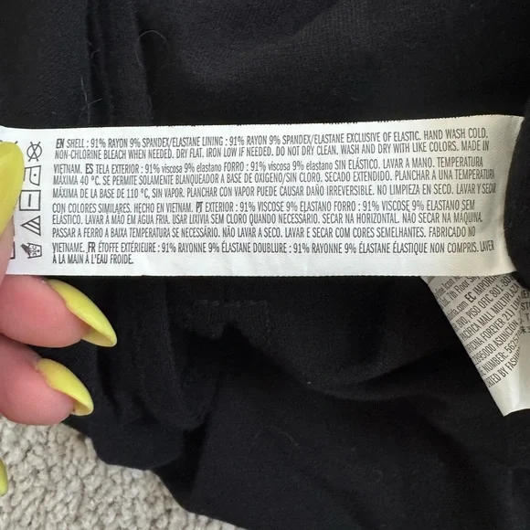 Strapless Black Bodycon Maxi Dress Medium - Picture 7 of 7